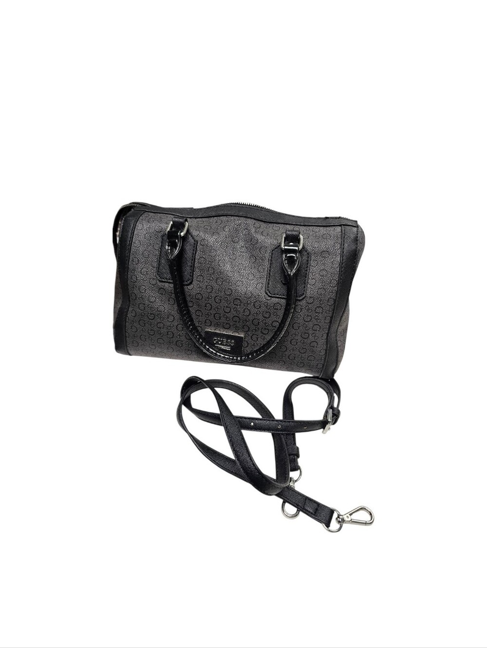 GUESS Black Monogram Satchel Duffel - Picture 11 of 11
